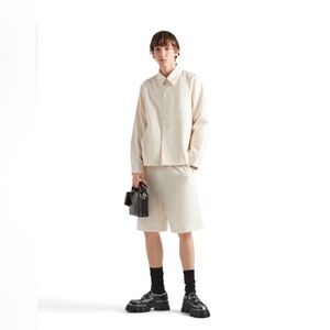 Prada Men's cotton Cream Shorts